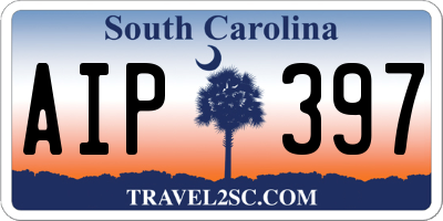 SC license plate AIP397