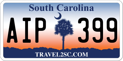 SC license plate AIP399