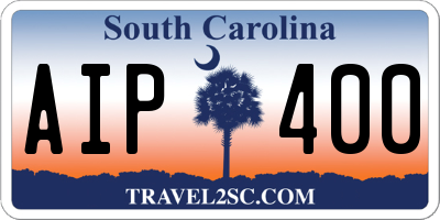 SC license plate AIP400