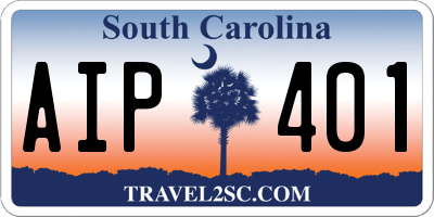 SC license plate AIP401