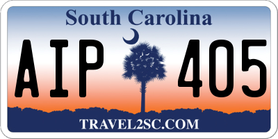 SC license plate AIP405