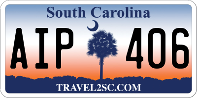 SC license plate AIP406