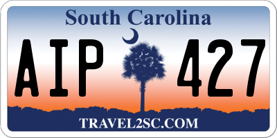 SC license plate AIP427
