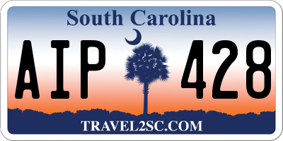 SC license plate AIP428