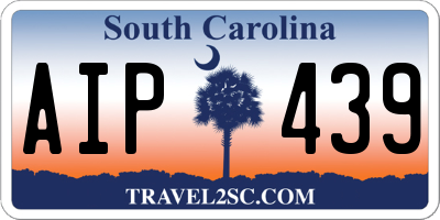 SC license plate AIP439