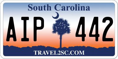 SC license plate AIP442