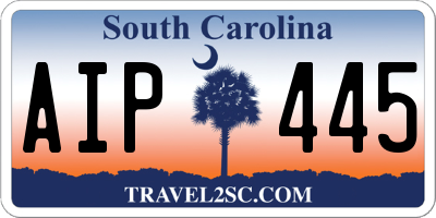 SC license plate AIP445