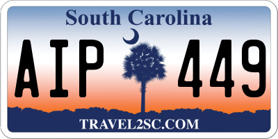 SC license plate AIP449
