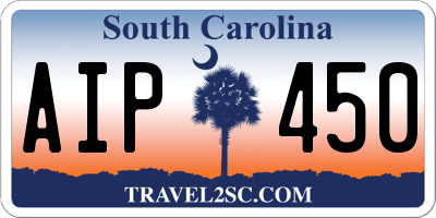 SC license plate AIP450