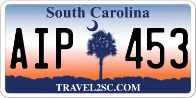 SC license plate AIP453