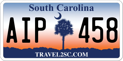 SC license plate AIP458