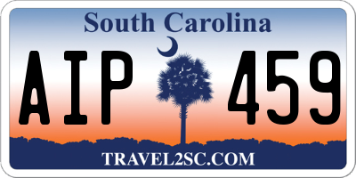 SC license plate AIP459