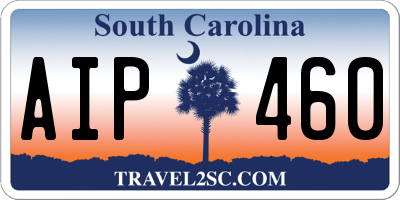 SC license plate AIP460