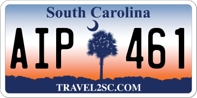 SC license plate AIP461