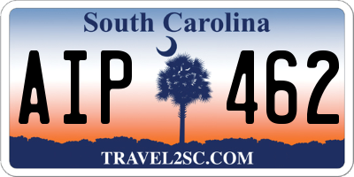 SC license plate AIP462