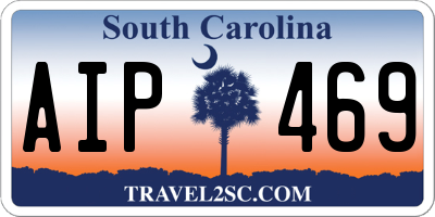 SC license plate AIP469