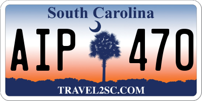 SC license plate AIP470