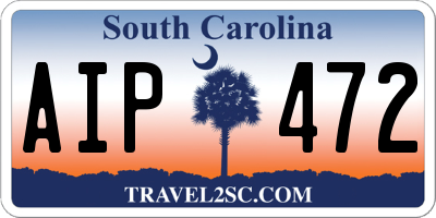 SC license plate AIP472