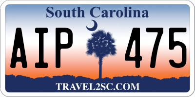 SC license plate AIP475