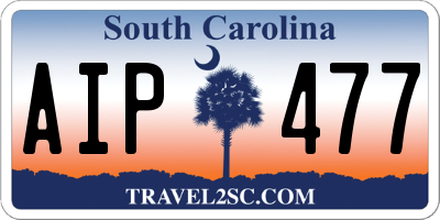 SC license plate AIP477