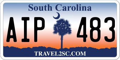 SC license plate AIP483