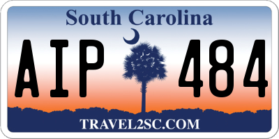 SC license plate AIP484