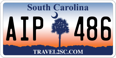 SC license plate AIP486