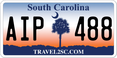 SC license plate AIP488