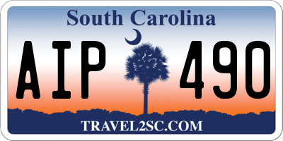 SC license plate AIP490