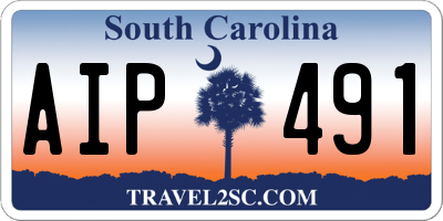 SC license plate AIP491