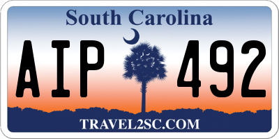 SC license plate AIP492