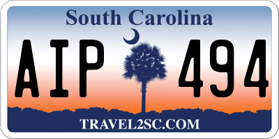 SC license plate AIP494