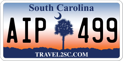 SC license plate AIP499