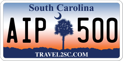 SC license plate AIP500