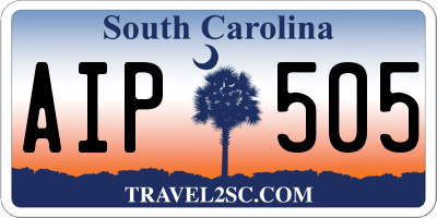 SC license plate AIP505