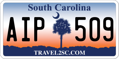 SC license plate AIP509