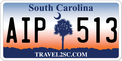SC license plate AIP513