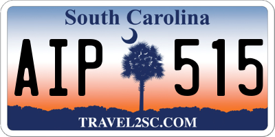 SC license plate AIP515