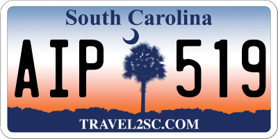 SC license plate AIP519