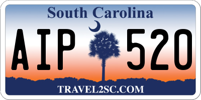 SC license plate AIP520