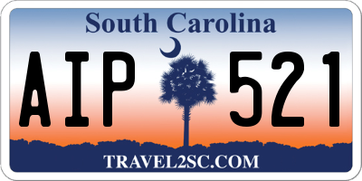 SC license plate AIP521