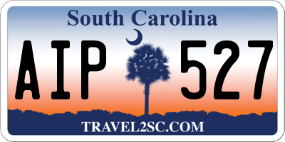 SC license plate AIP527