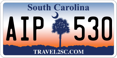SC license plate AIP530