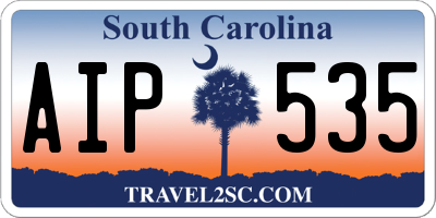 SC license plate AIP535