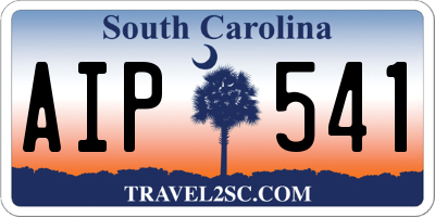 SC license plate AIP541