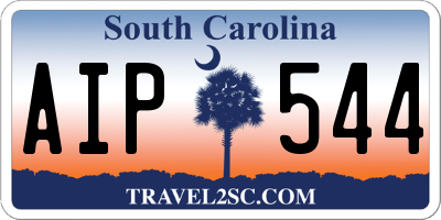 SC license plate AIP544