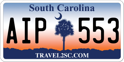 SC license plate AIP553