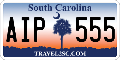 SC license plate AIP555