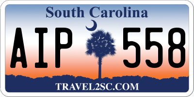 SC license plate AIP558