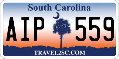 SC license plate AIP559